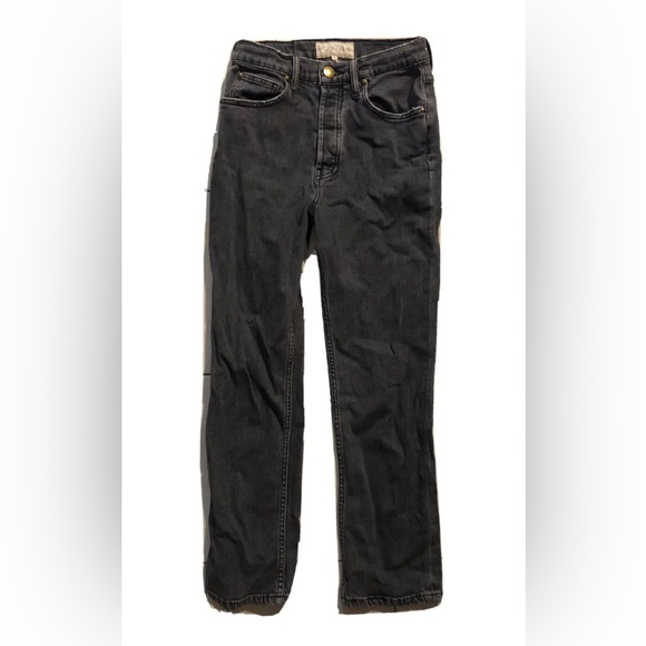 The Great. The Straight A jeans pants washed black 24 gray urban re/done denim - Picture 2 of 8